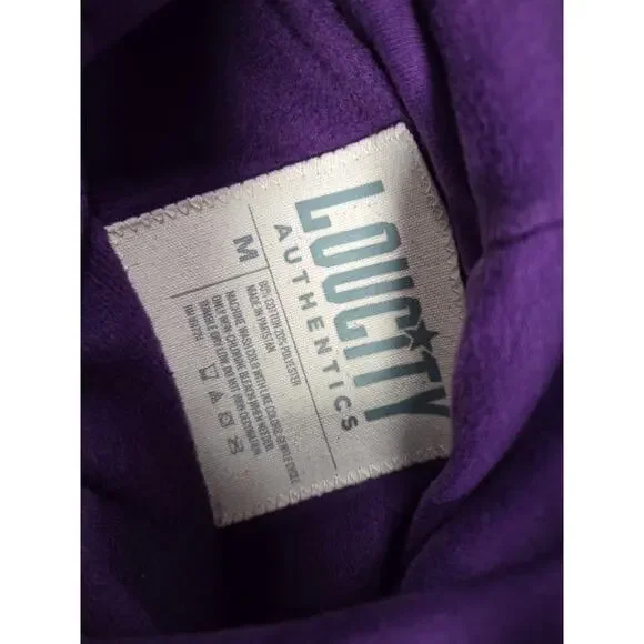 LouCity Authentic Louisville City Purple FC Men's Club Hoodie Sweatshirt Medium - Picture 5 of 6
